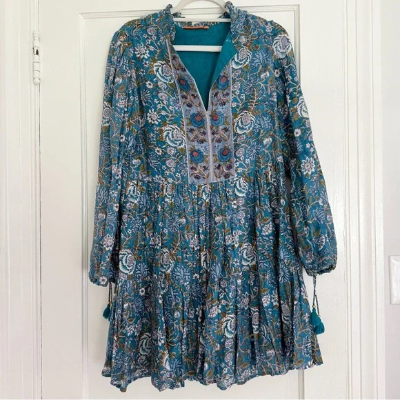 Oliphant | Dresses | Oliphant Long Sleeve Drop Waist Mini Dress | Poshmark
